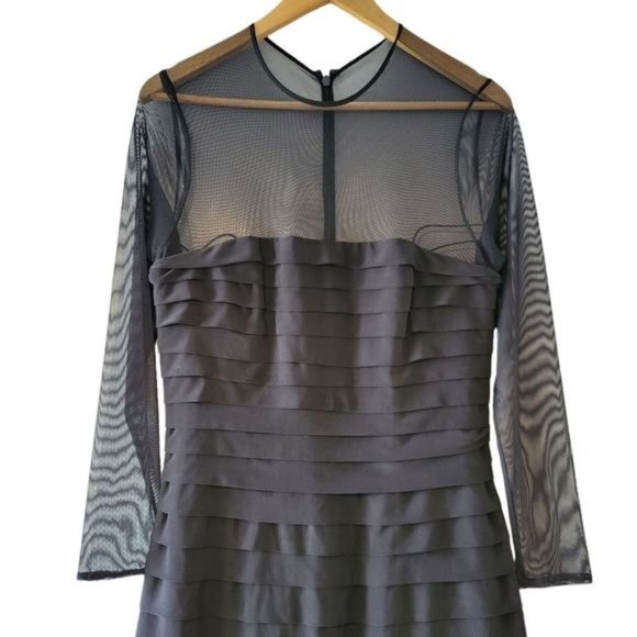 Ralph Lauren Mesh Mini Black Dress Size 10. - Picture 6 of 15